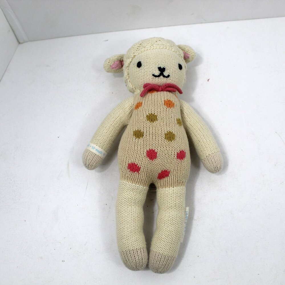 Cuddle & Kind Sock Lamb Cute Plush Doll Handmade Peru